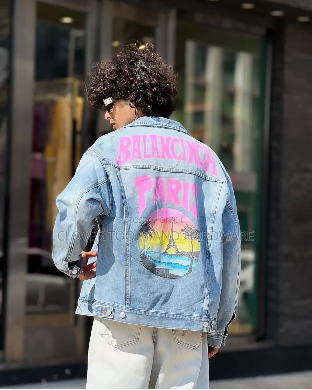 Balenciaga Double B Denim Jacket