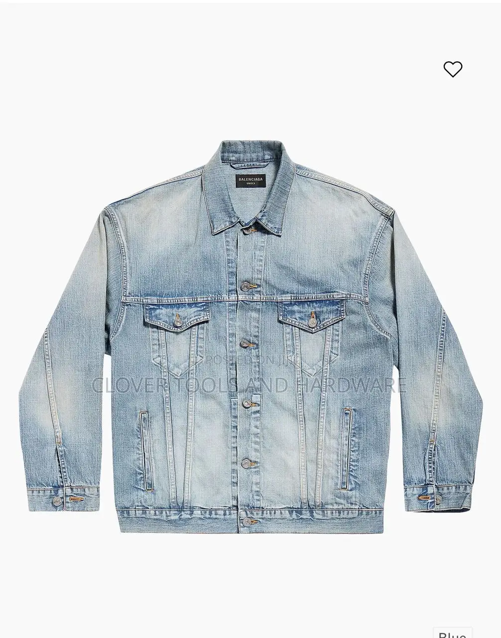 Balenciaga Double B Denim Jacket