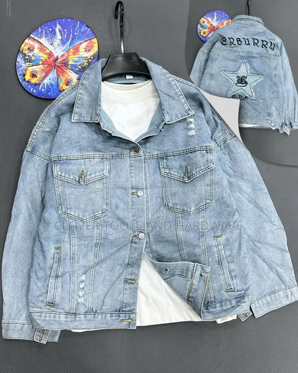 Balenciaga Double B Denim Jacket