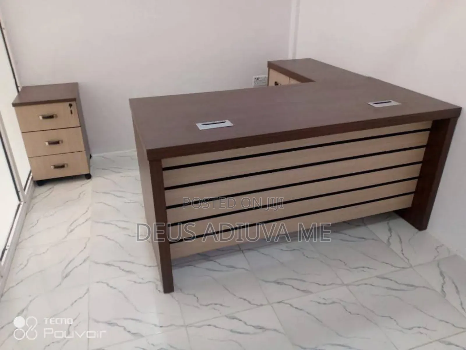 1.6m Office Chair With Extension and Mobile Drawer