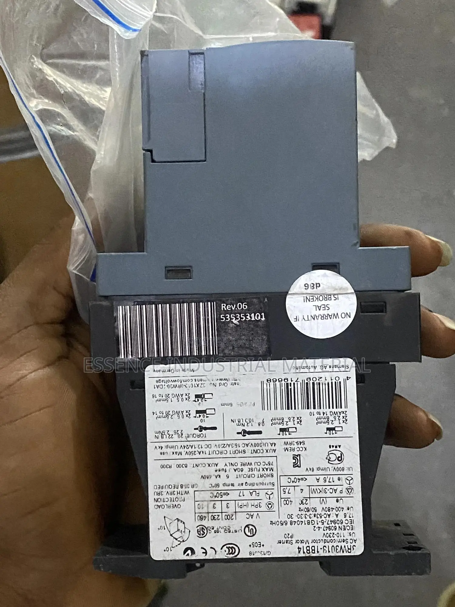 Siemens Soft Starter 3rw3018-1bb14