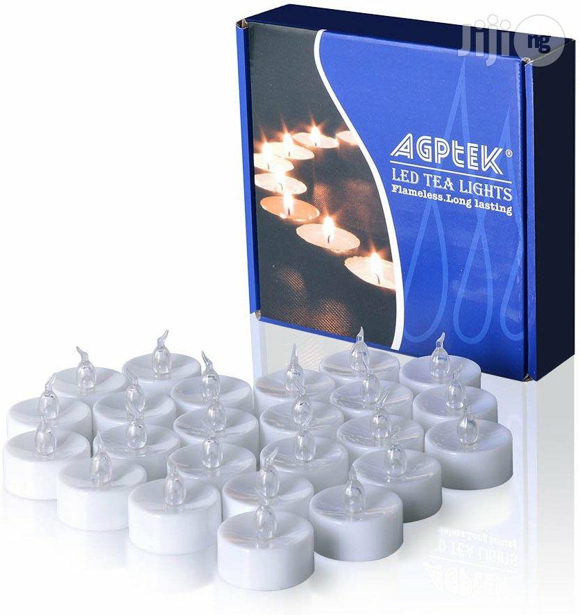 USA Agptek 1 PCS LED Tealights Battery-Operated Flameless Candles