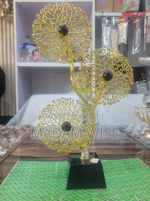 Home Decoration (Dining Table Golden Flowers and Tiger).
