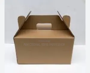 *Title:* Brown Cardboard Box With Window