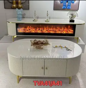 Quality Centre Table With Tv Fireplace Console