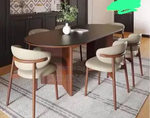 Luxury Vintage 6 Seater Wooden Set