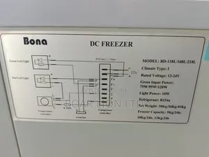 168l Bona Solar Freezer