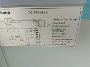 168l Bona Solar Freezer