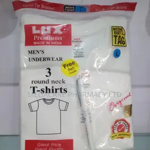 Lux Premium Men’S Underwear 3 Round-Neck T-Shirt