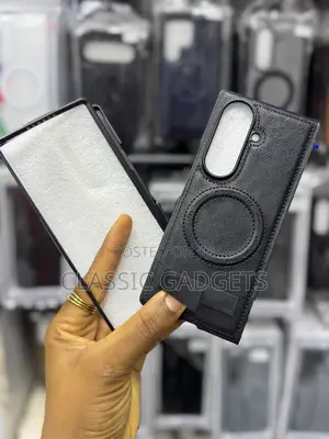 Magsafe Kickstand Leather Case for Samsung Galaxy Z Fold 7