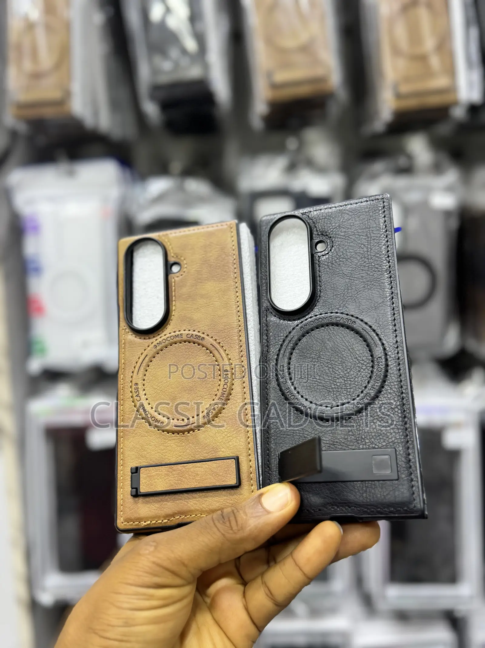 Magsafe Kickstand Leather Case for Samsung Galaxy Z Fold 7