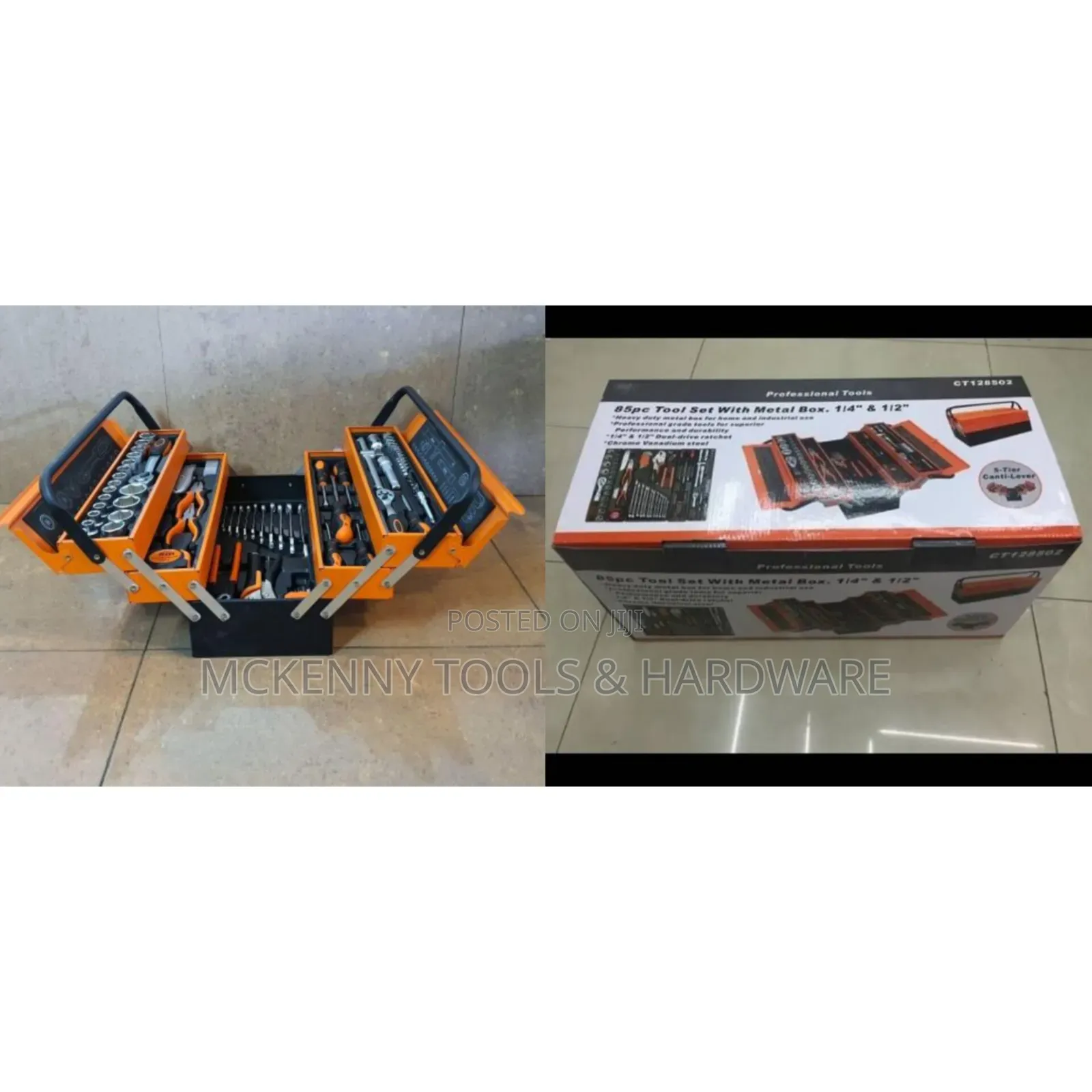 Power 7 85 Piece Mechanical Tools Box