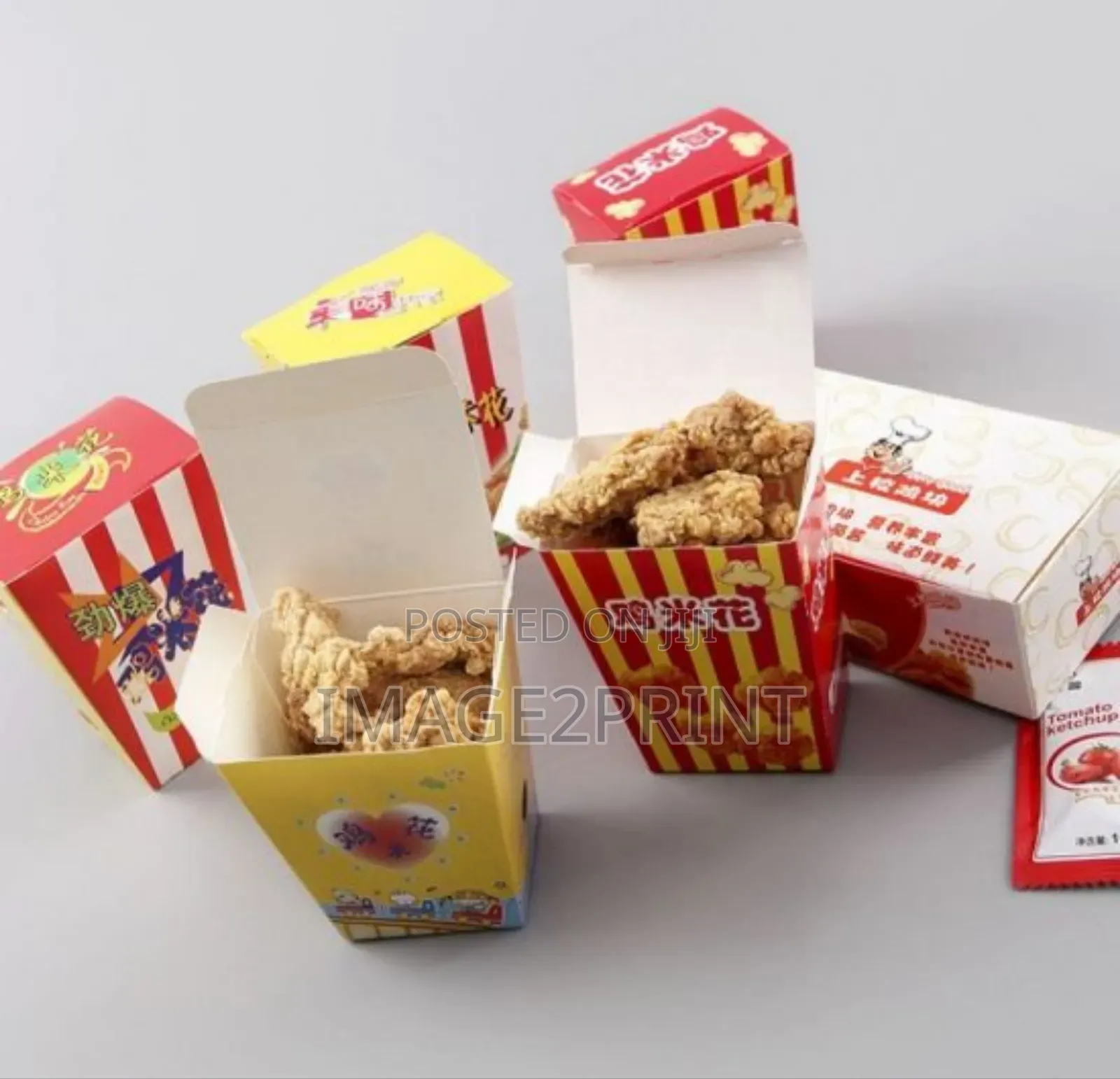 Popcorn Pack, Pizza Box, Burger Box,Grill Pack Printing and Production