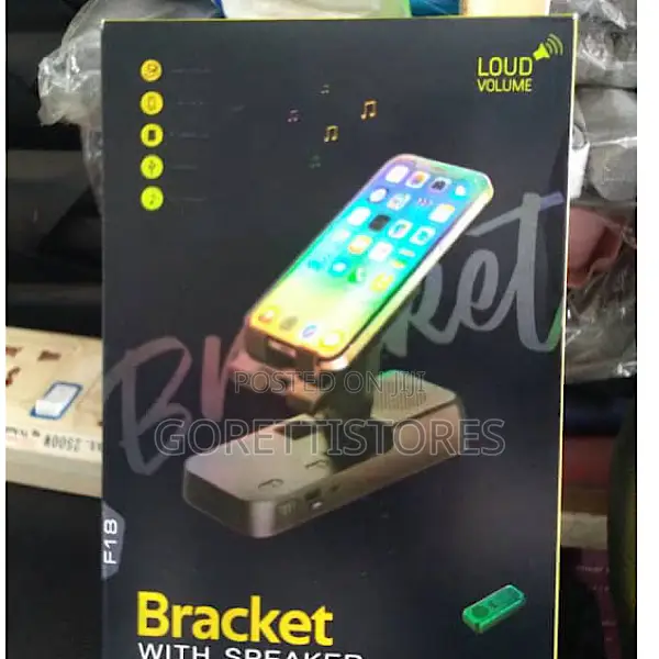 Phone Bracket With Bluetooth Speaker
