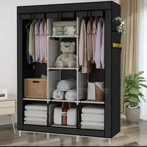 8 Compartments Cloth Storage Wardrobe (Size: 130x45x175)