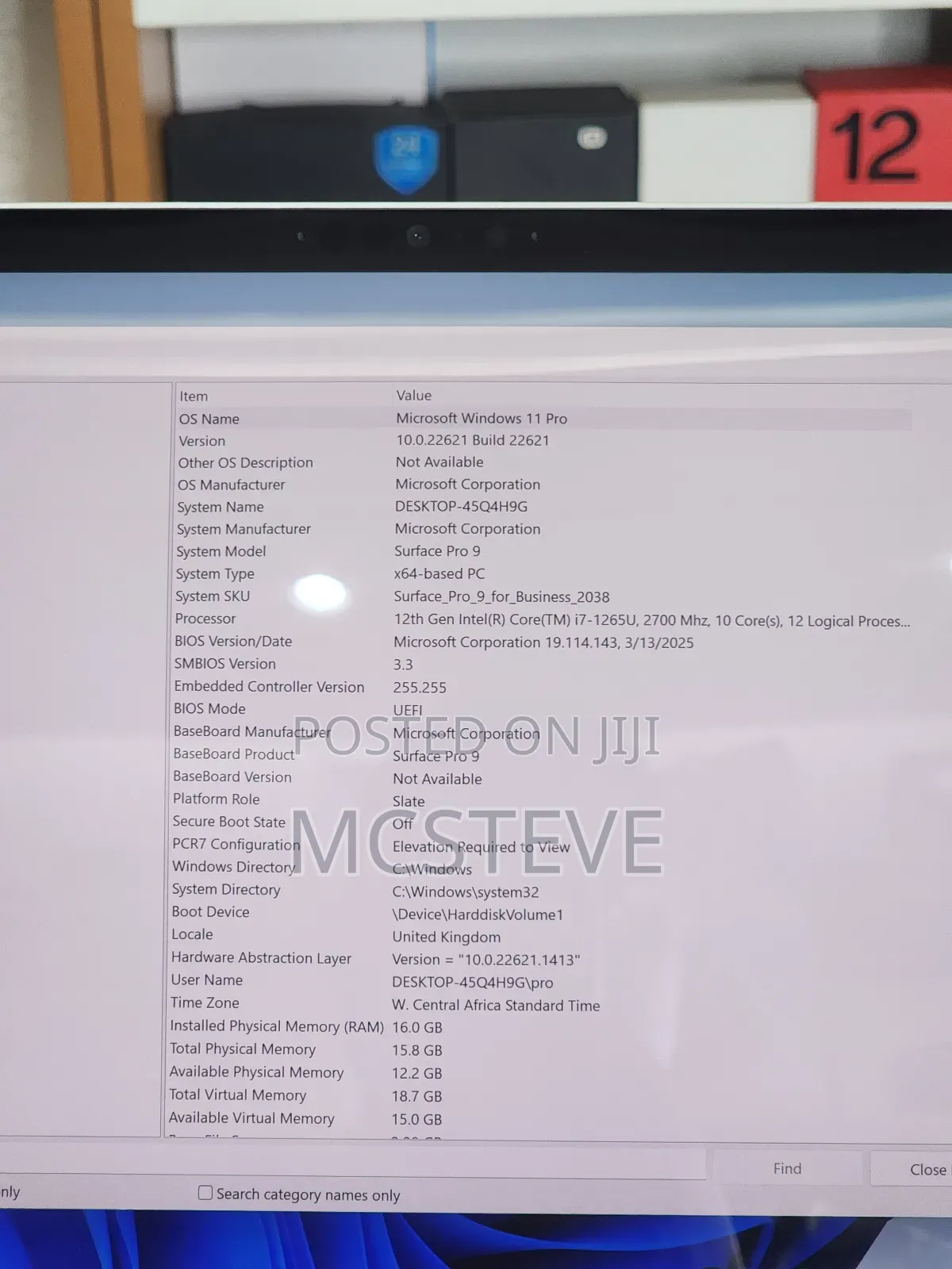 Laptop Microsoft Surface Pro 9 16GB Intel Core I7 SSD 1T