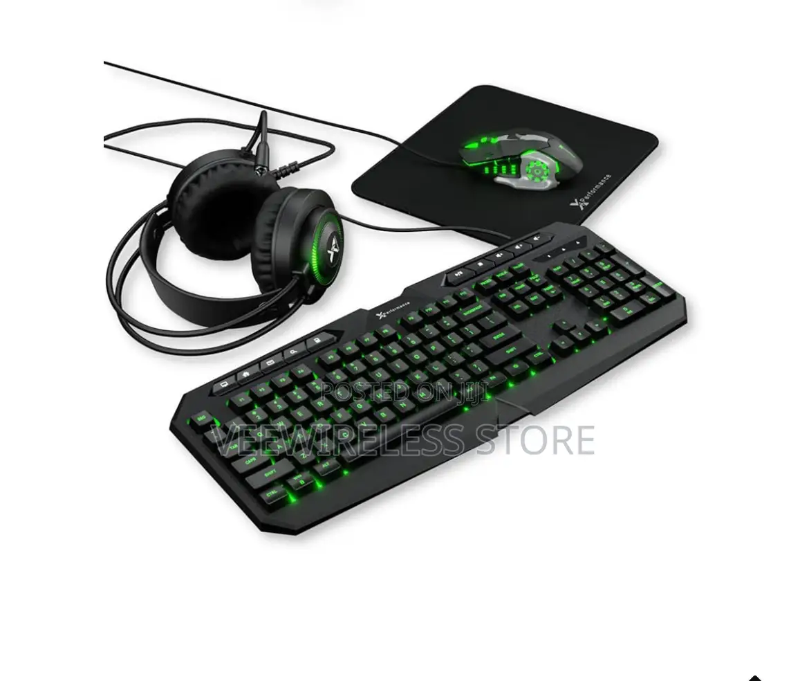 X9 Gaming Keyboard Mouse Combo Headset Mouse Pad