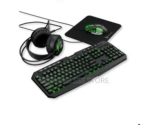 X9 Gaming Keyboard Mouse Combo Headset Mouse Pad