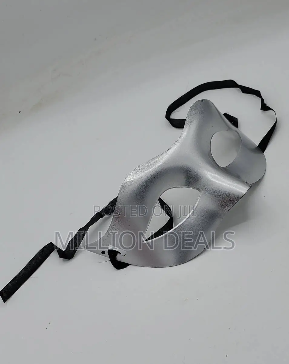 Silver Cool Ski Half Face Party Mask