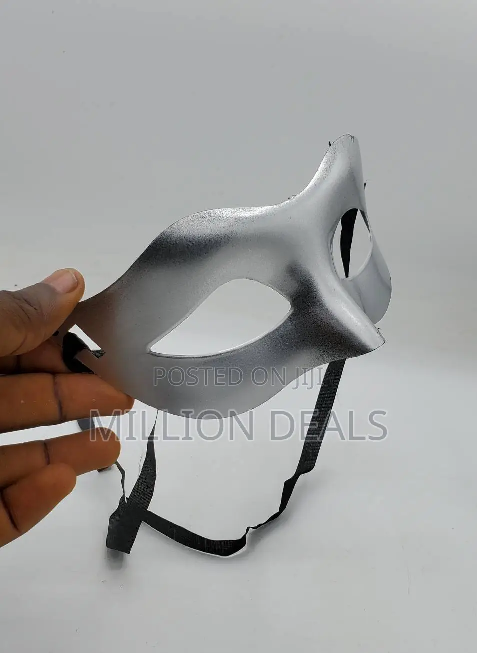 Silver Cool Ski Half Face Party Mask