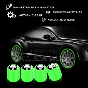 4pcs Luminous Car Tyre Valve