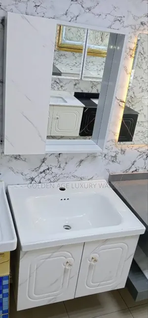 Photo - Marble White Single Cabinet Basin Hb101