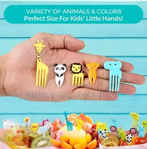 10pcs Cute Cartoon Animal Fruit Fork