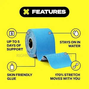 Usa Sporttape Kinesiology Tape - 5cm X 5m Roll - Blue