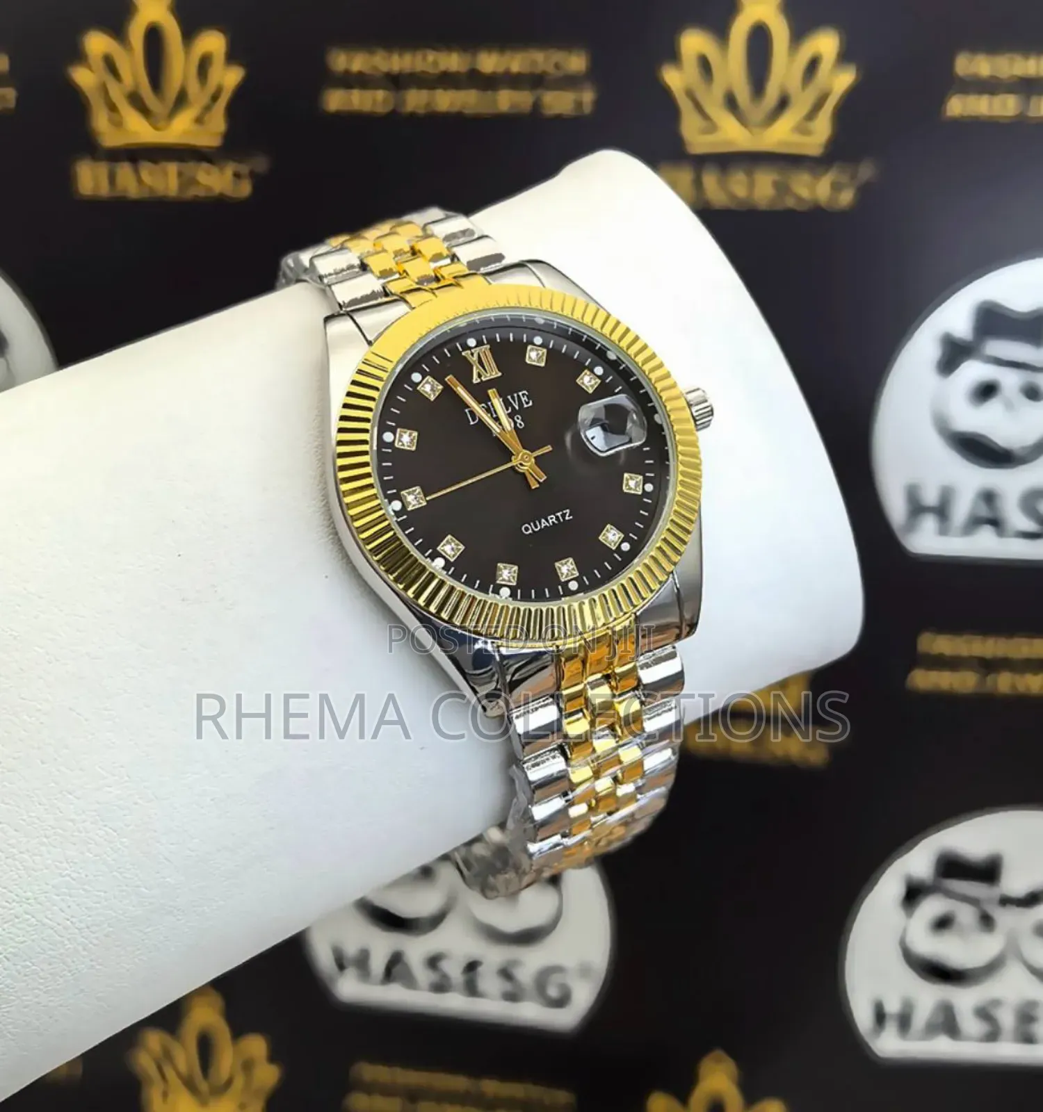 Justine Quality Mens Wristwatch With Bracelet