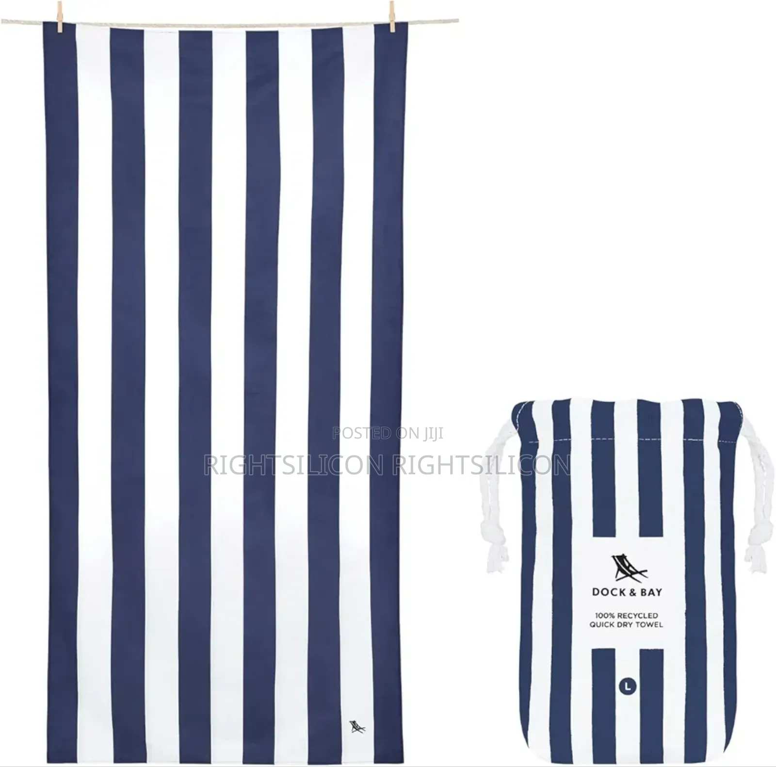 Usa Dock Bay Beach Towel - Quick Dry, Sand Free -
