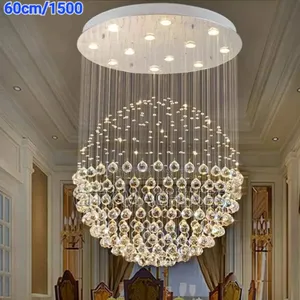 Photo - Led Luxurious Raindrop Chandelier Light.