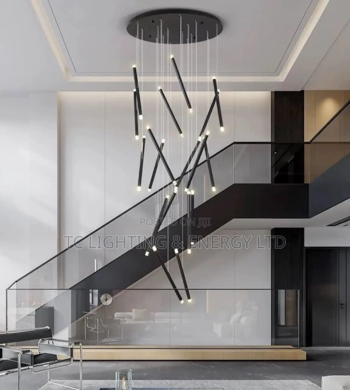 Modern And Unique High Roof Chandelier