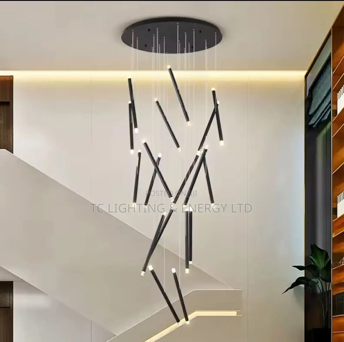 Modern And Unique High Roof Chandelier