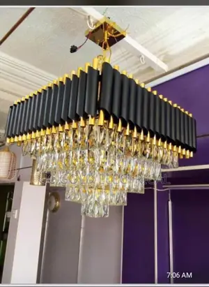 Modern Black Gold Led Pendant Light Luxury Crystalchandelier