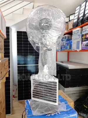 16inch Solar Rechargeable Fan With Panel