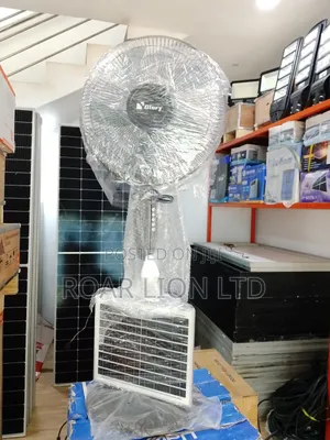 16inch Solar Rechargeable Fan With Panel