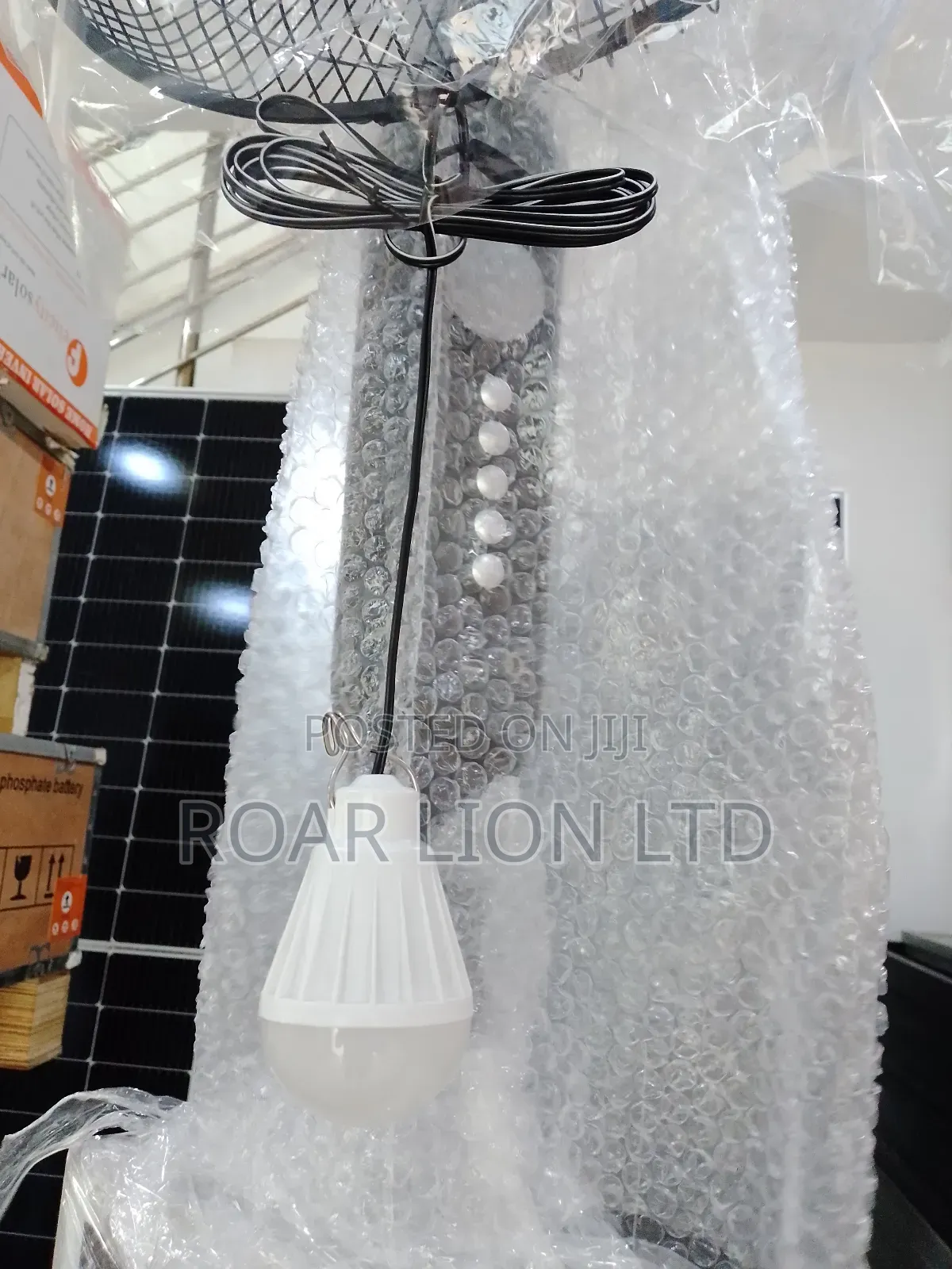 16inches Solar Rechargeable Fan With Panel