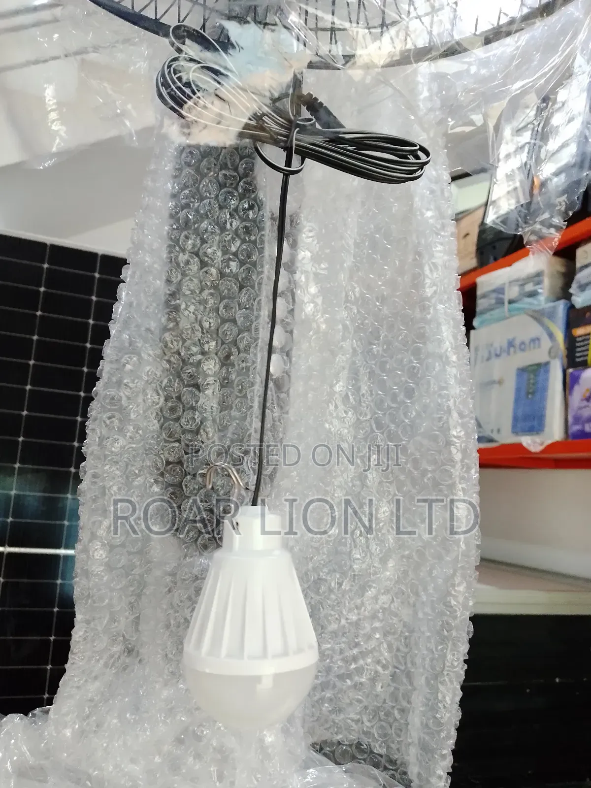 16inch Solar Rechargeable Fan With Panel