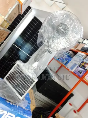 16inch Solar Rechargeable Fan With Panel