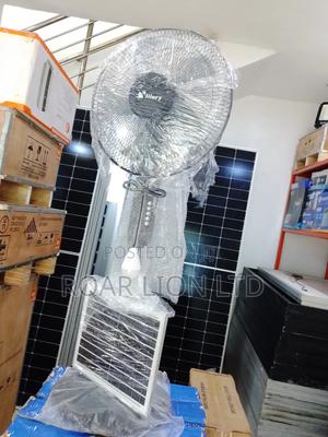 16inch Solar Rechargeable Fan With Panel