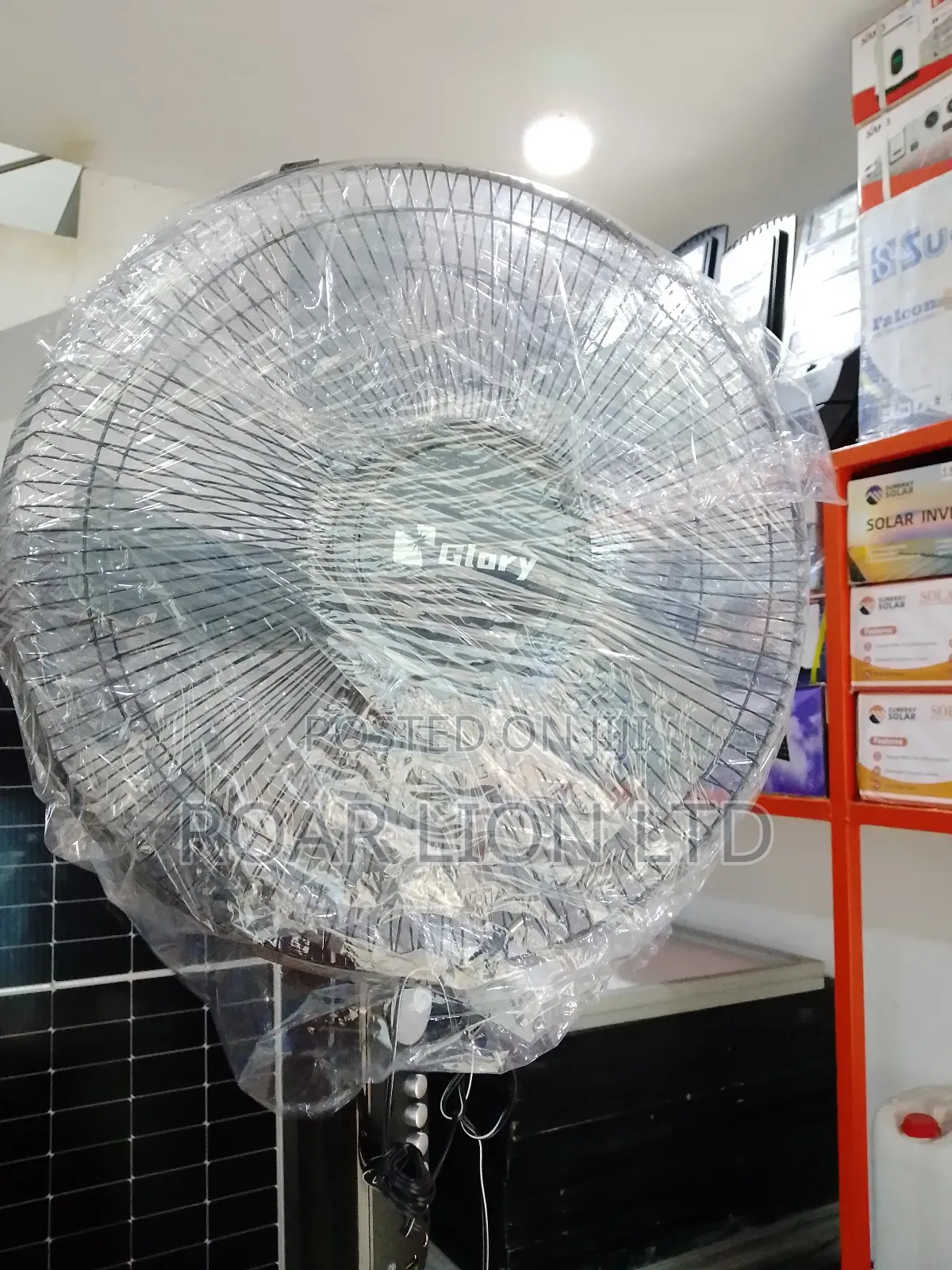 16inches Solar Rechargeable Fan With Panel