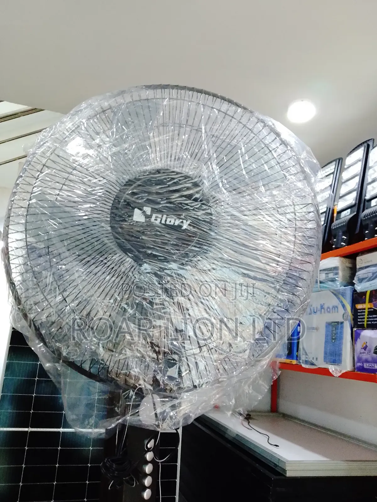 16inches Solar Rechargeable Fan With Panel