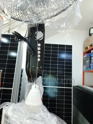 16inch Solar Rechargeable Fan With Panel