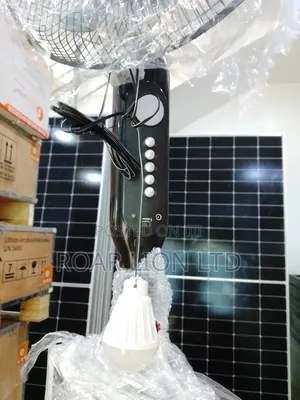 16inch Solar Rechargeable Fan With Panel