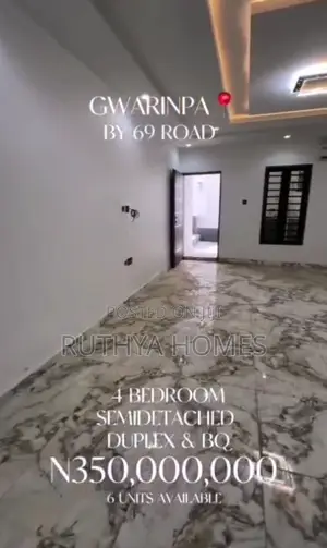 4bedroom Semidetatched Duplex in Gwarinpa
