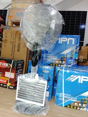 16inch Solar Rechargeable Fan With Panel