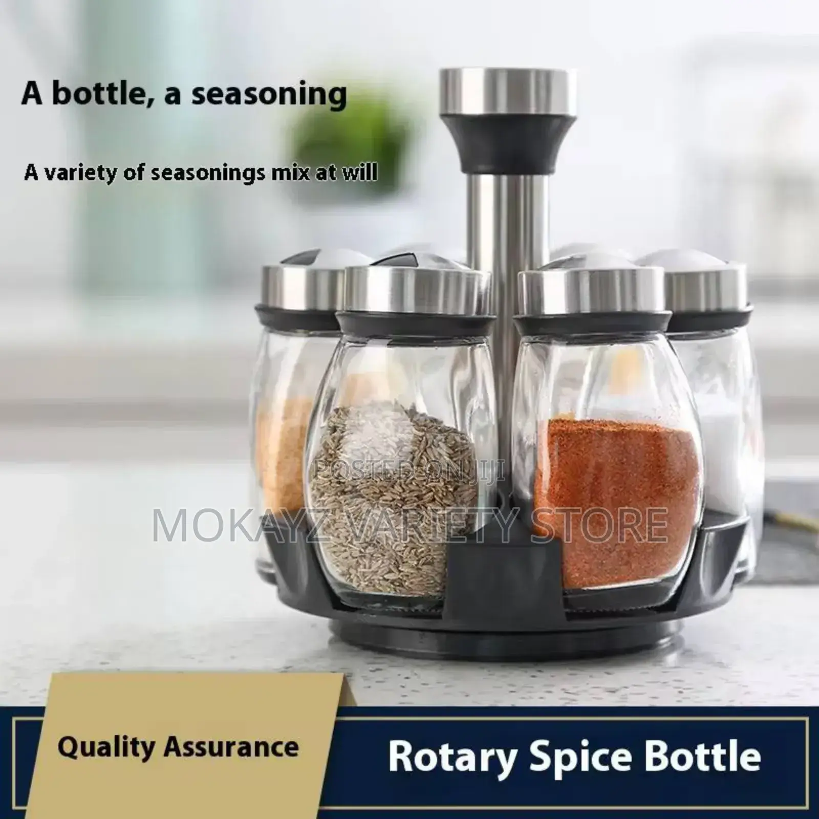 7in1 Rotating Spice Rack/Container