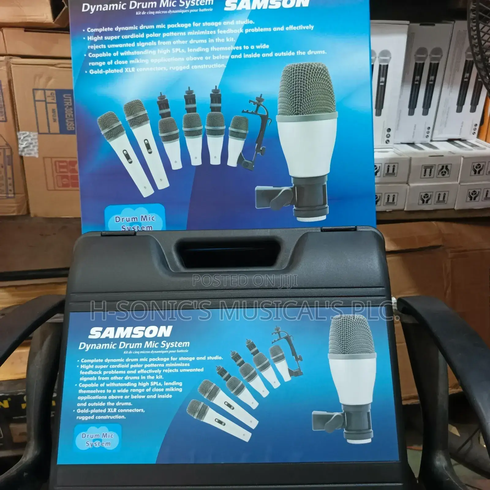 Quality Samson 5-Set Dynamic Drum Microphone