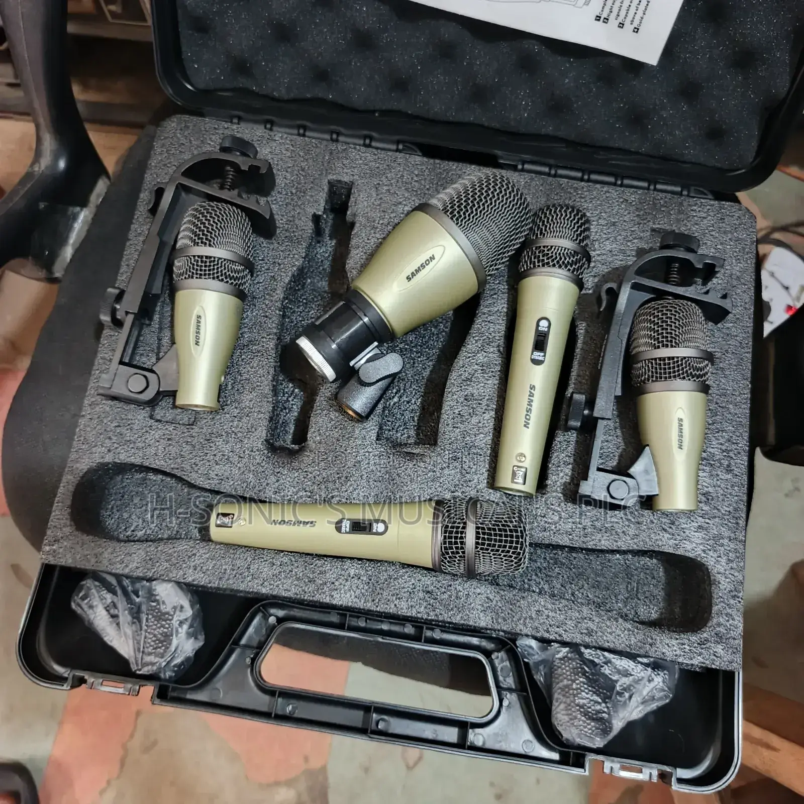 Quality Samson 5-Set Dynamic Drum Microphone