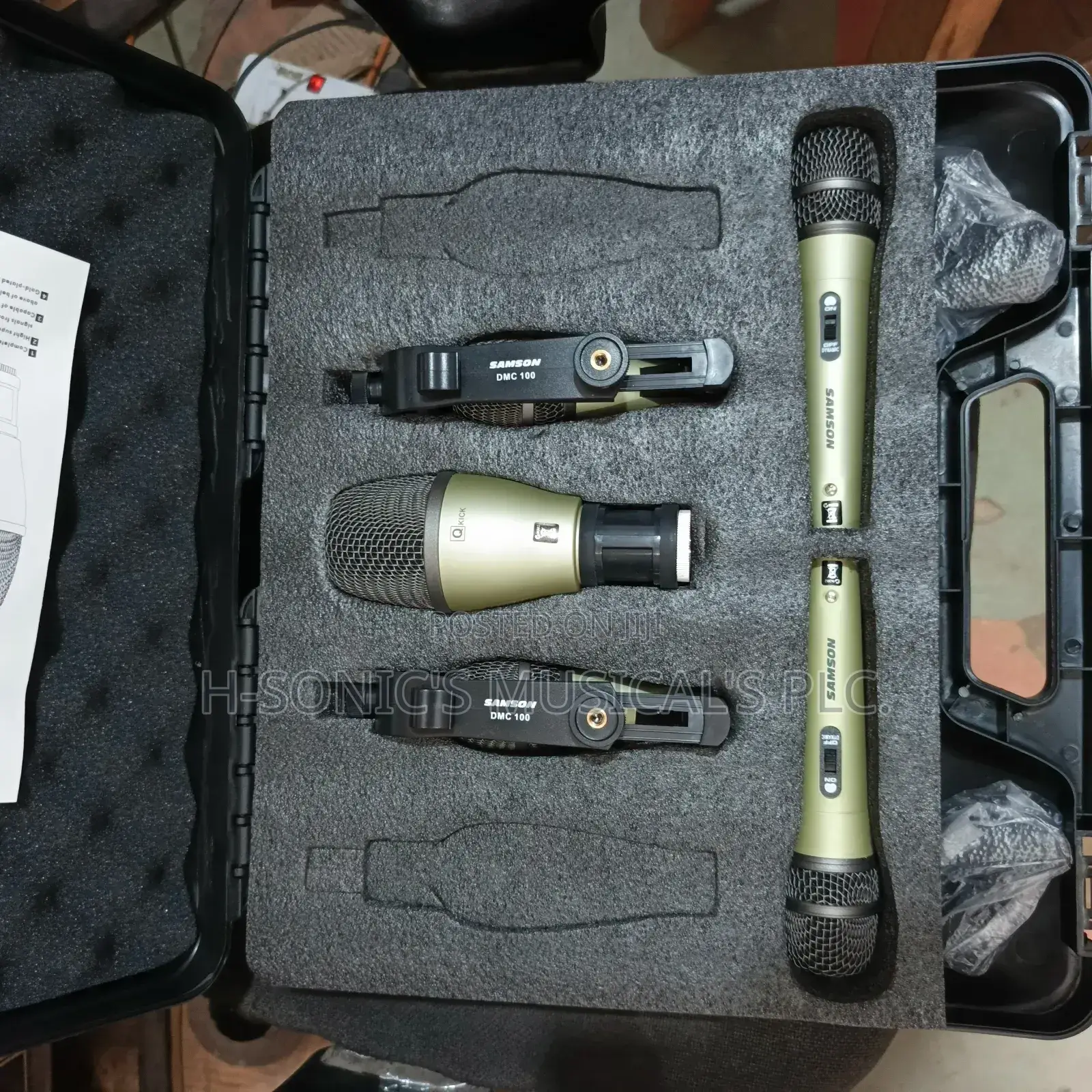 Quality Samson 5-Set Dynamic Drum Microphone